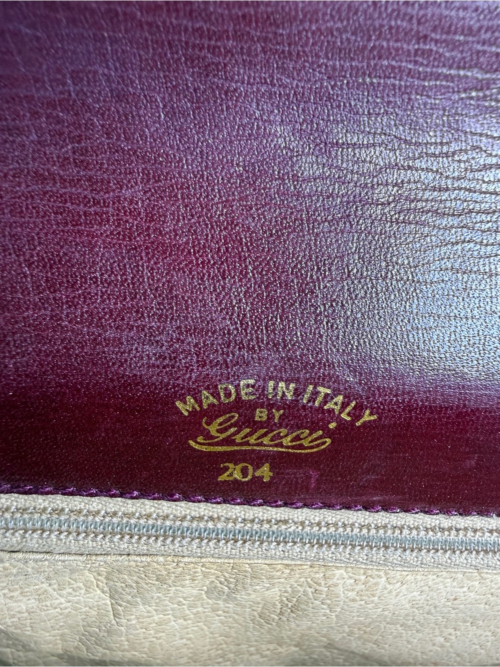 Authentic Vintage Gucci Blondie Leather Clutch Bag – Burgundy / Bordeaux W/COA - Picture 6 of 10